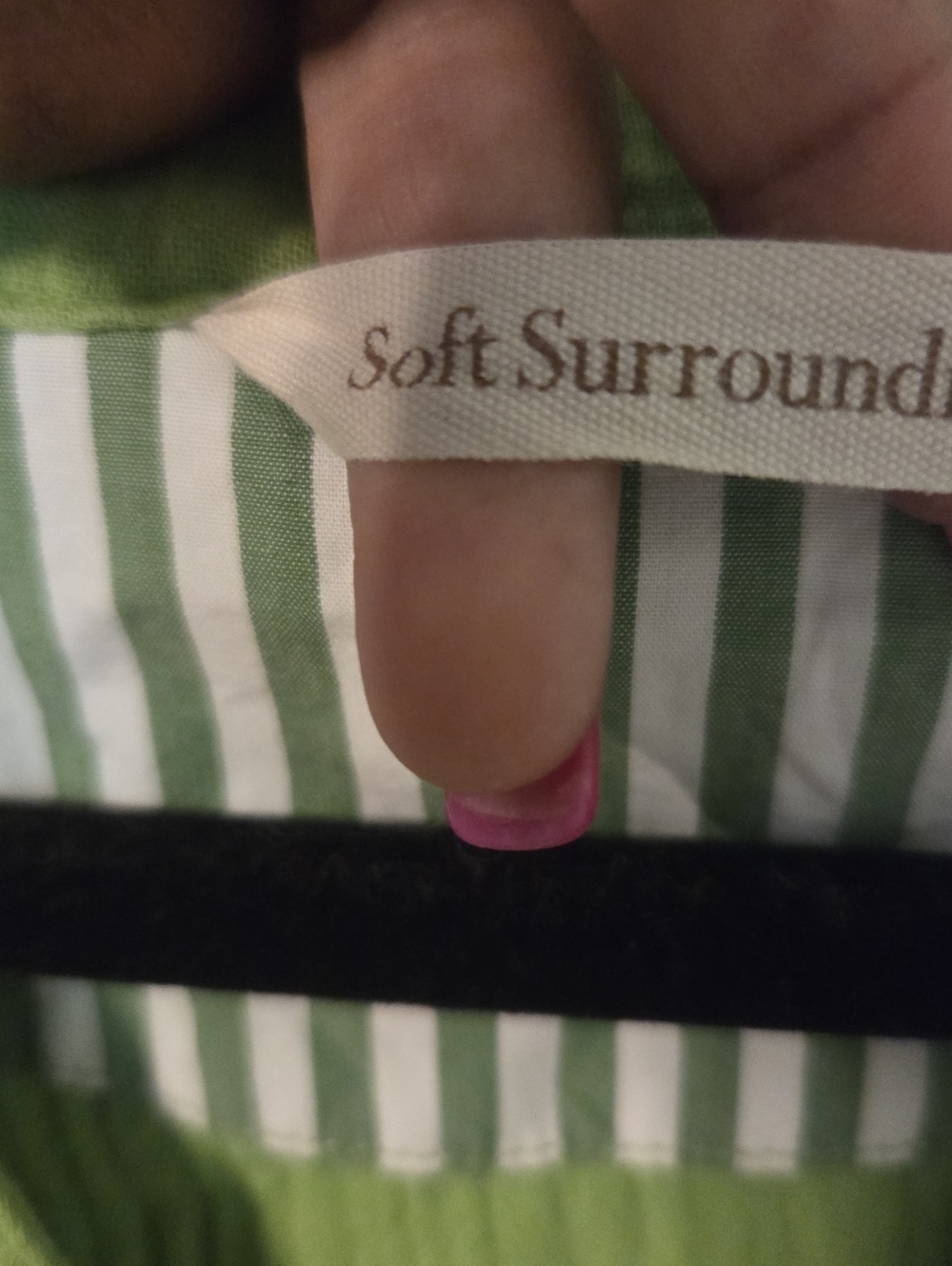 Soft Surroundings Womens Green Gauze Tunic Shirt ResortWear Sz M - Picture 5 of 7